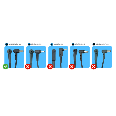 Zasilacz Asus AsusPRO B451JA-XH52 65W 19V (4,5 x 3,0 z bolcem)