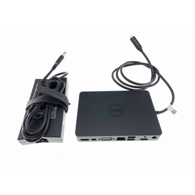 Stacja dokująca Dell WD15 z zasilaczem 130W USB-C (używana)